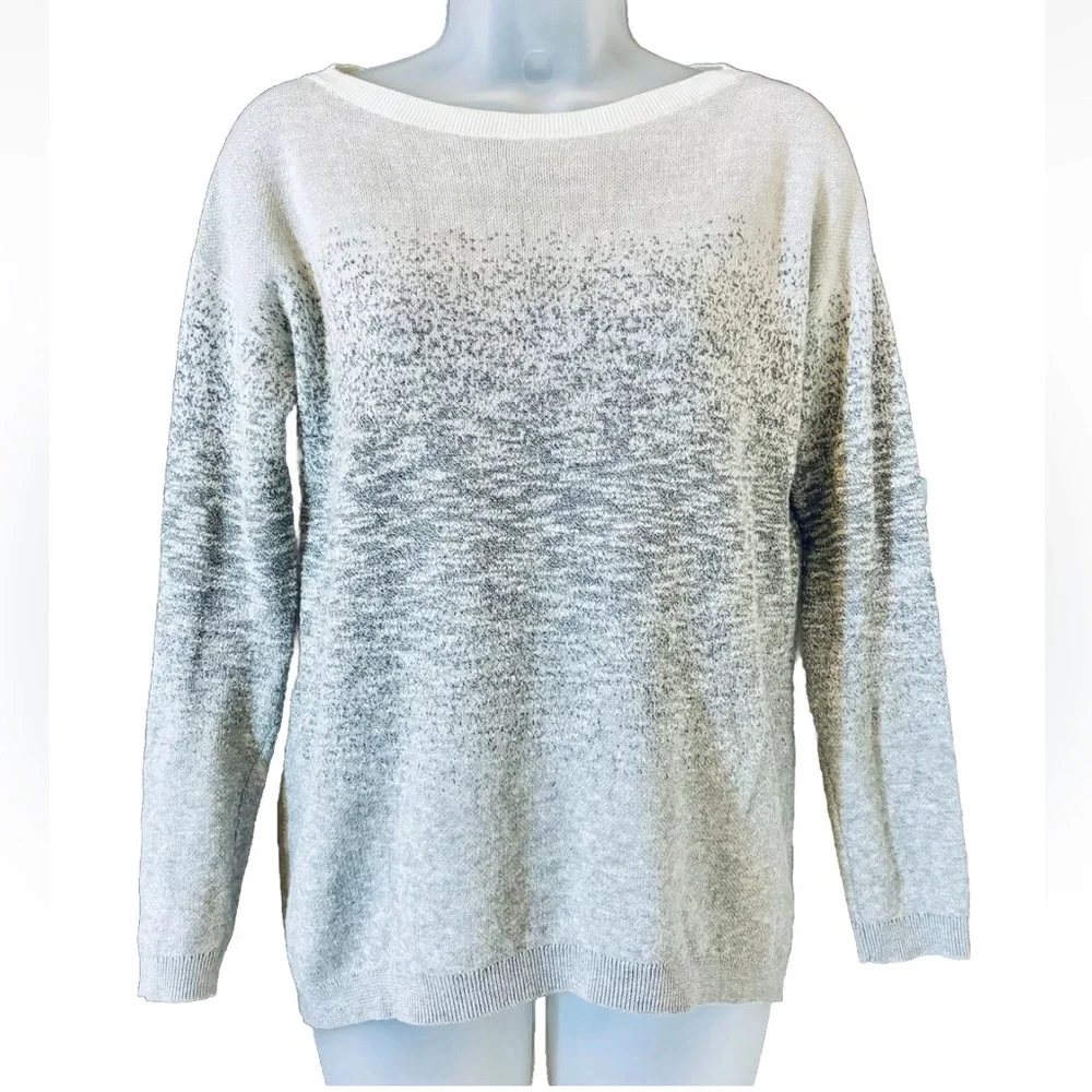 Lou & Grey Ombre Gradient Cotton Blend Sweater Women's Size XS
